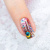 Decal nail sticker Peacock feathers