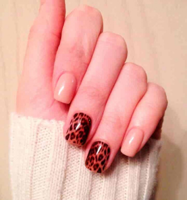 Decal nail sticker Leopard skin