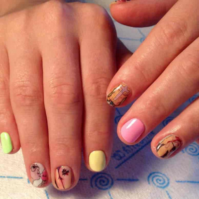 Decal sticker Shock nails