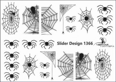 Decal nail stickers Spiderweb