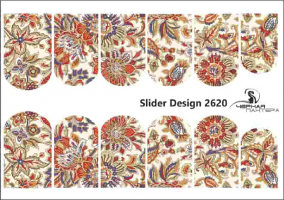 Decal nail sticker Abstract flowers