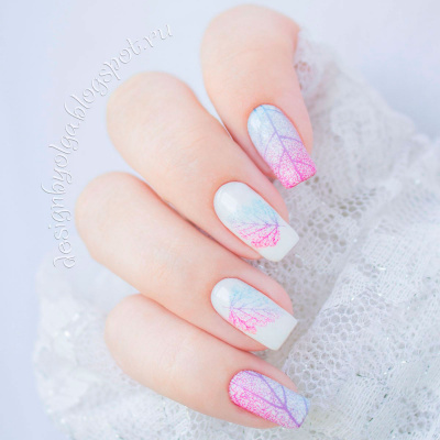 Decal nail sticker Leaves