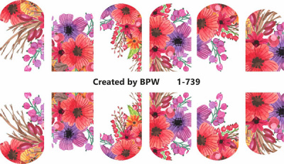 Decal nail stickers Flowers