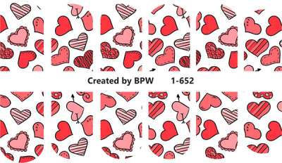 Decal nail sticker Hearts