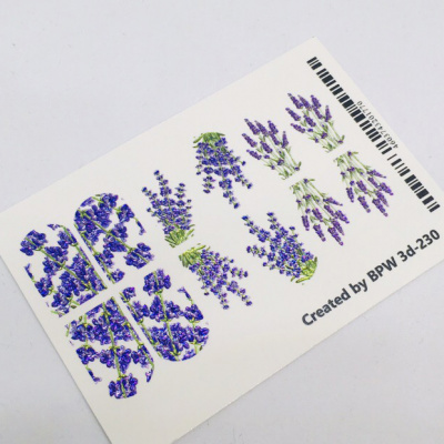 Decal sticker 3D Lavender