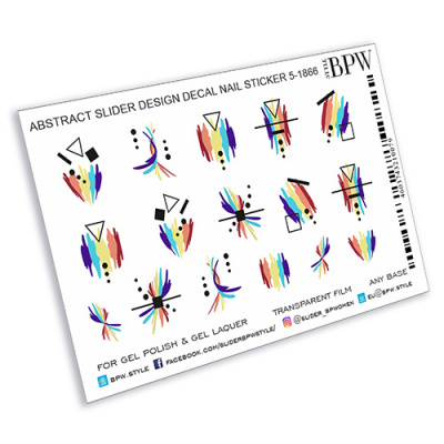 Decal nail sticker Abstract geometry
