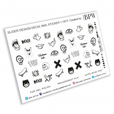 Decal nail sticker Graphic mix 5
