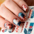 Decal nail sticker Patchwork