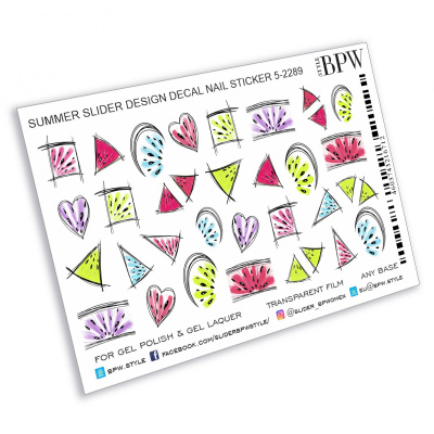 Decal nail sticker Abstract fruits