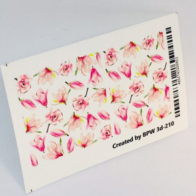 Decal sticker 3D Spring flowers