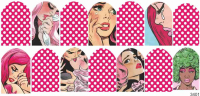 Decal sticker Pink Pop Art