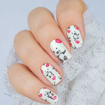 Decal nail stickers Panda