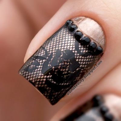 Decal nail stickers Lace