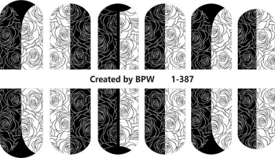 Decal nail sticker Graphic roses